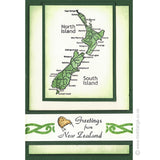 1947 B - Greetings from New Zealand Rubber Stamp