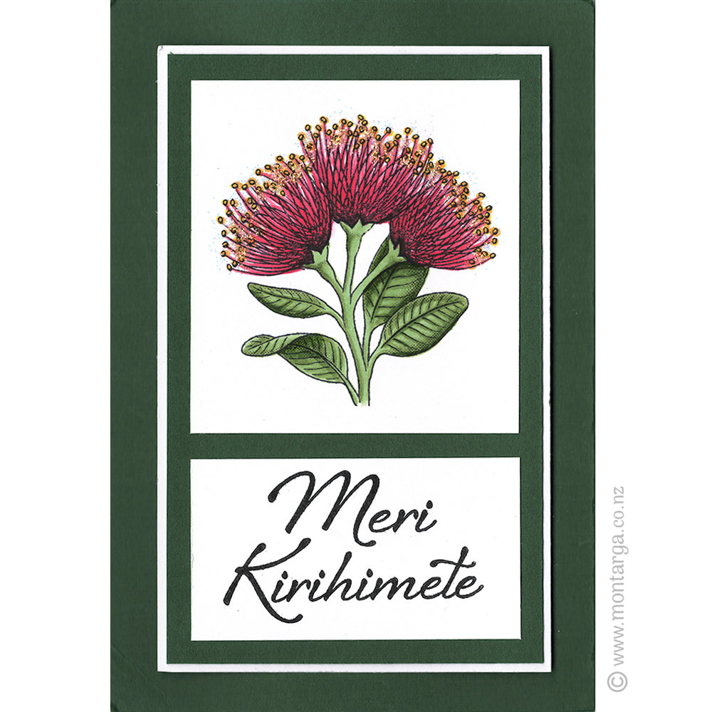 2404G - Pohutukawa  Rubber Stamp