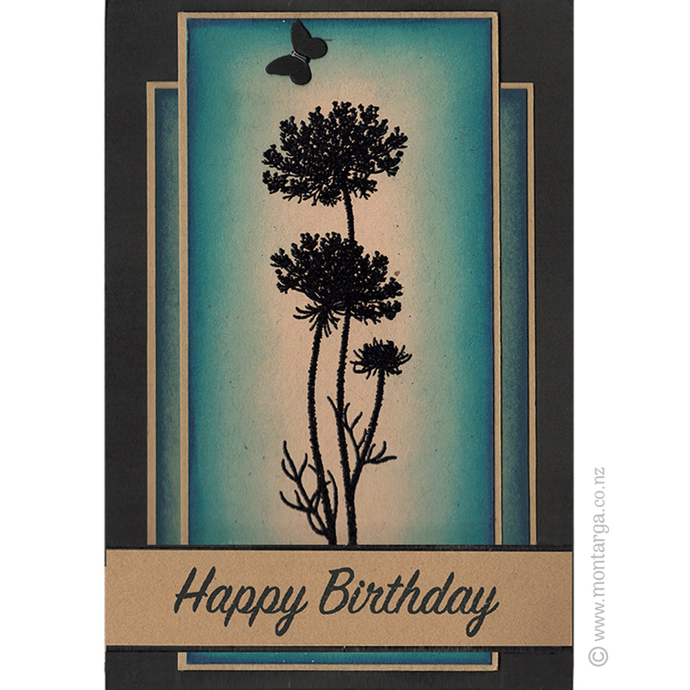 3290 FF or FFF - Wild Flowers Rubber Stamp