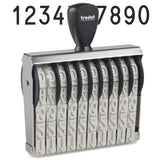 Trodat 151810 Classic Number Stamp - 18mm 10 Numbers