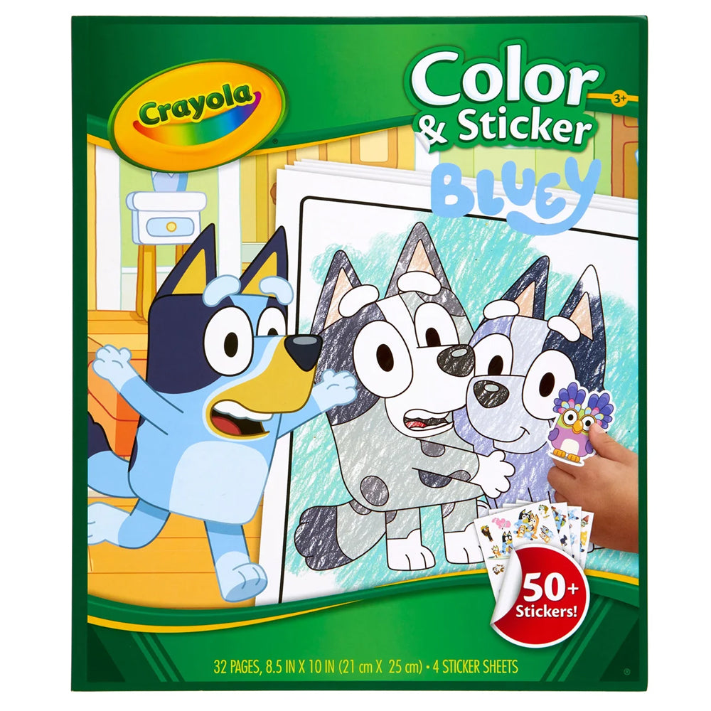 Crayola Colour & Sticker Book - Bluey