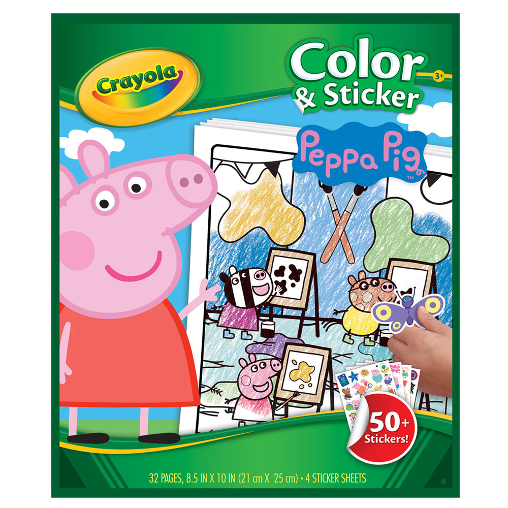 Crayola Colour & Sticker Book - Peppa Pig