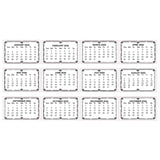 Couture Creations- Mini Calendar Tabs 2026
