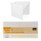 Couture Creations Cards + Envelopes Set 50pk - Square White CO724845