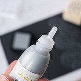 Tsukineko Delicata Pigment Reinker Bottle - Silvery Shimmer
