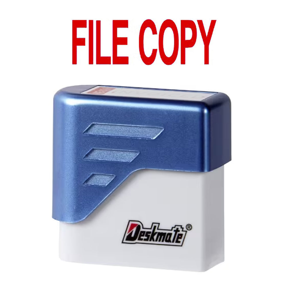 File Copy Red - Deskmate Self Inking Rubber Stamp | Montarga – Rubber ...