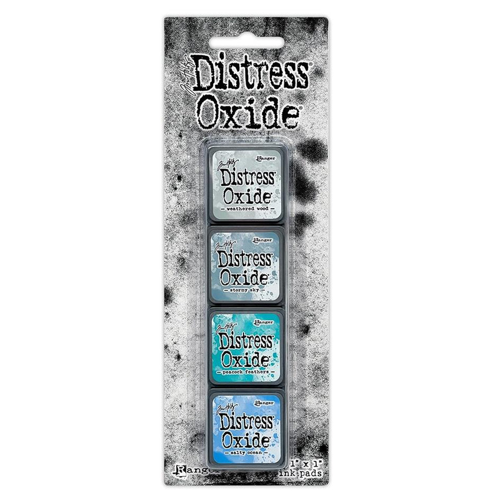 Tim Holtz Distress Oxide Mini Ink Pad Set - Kit #4 Blues