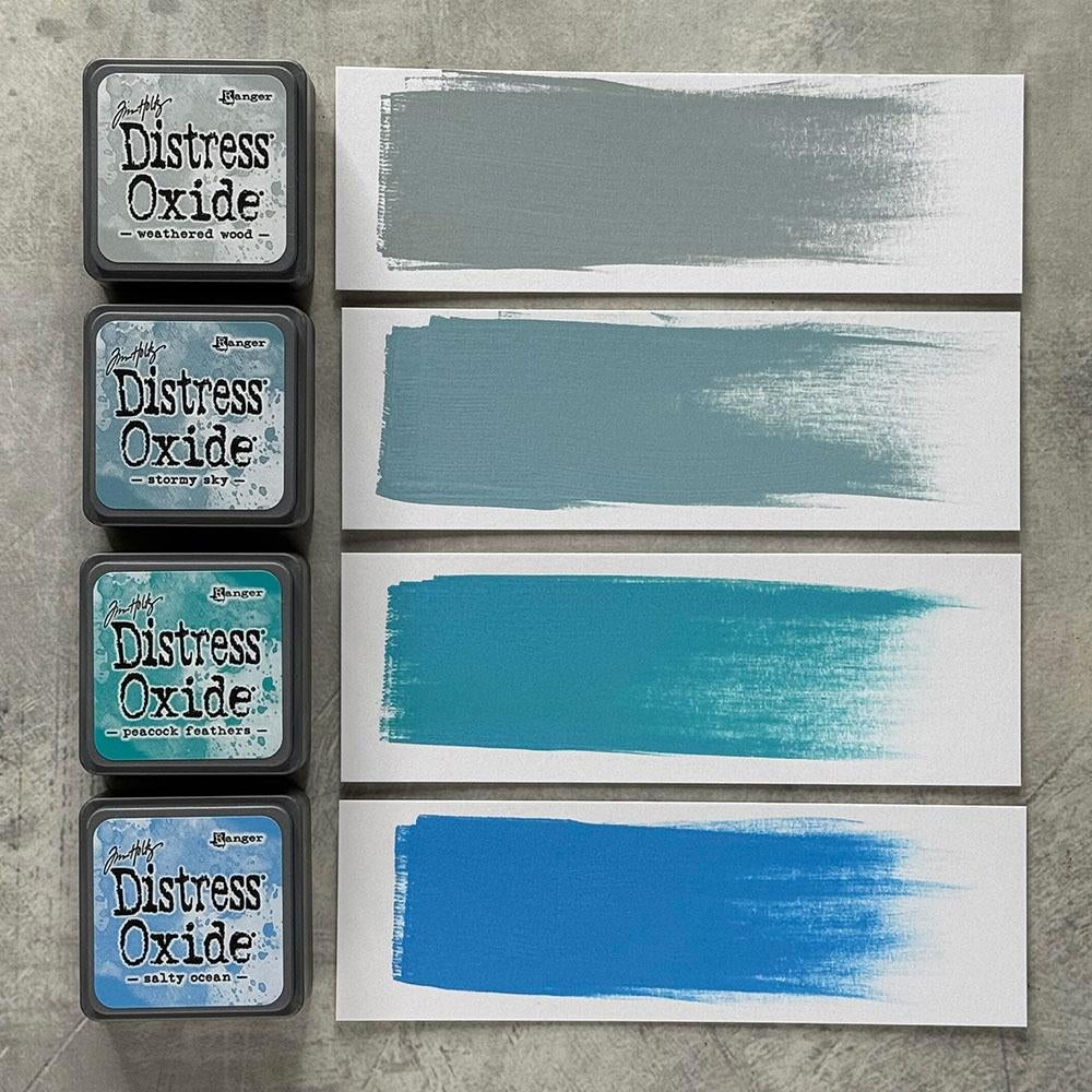 Tim Holtz Distress Oxide Mini Ink Pad Set - Kit #4 Blues
