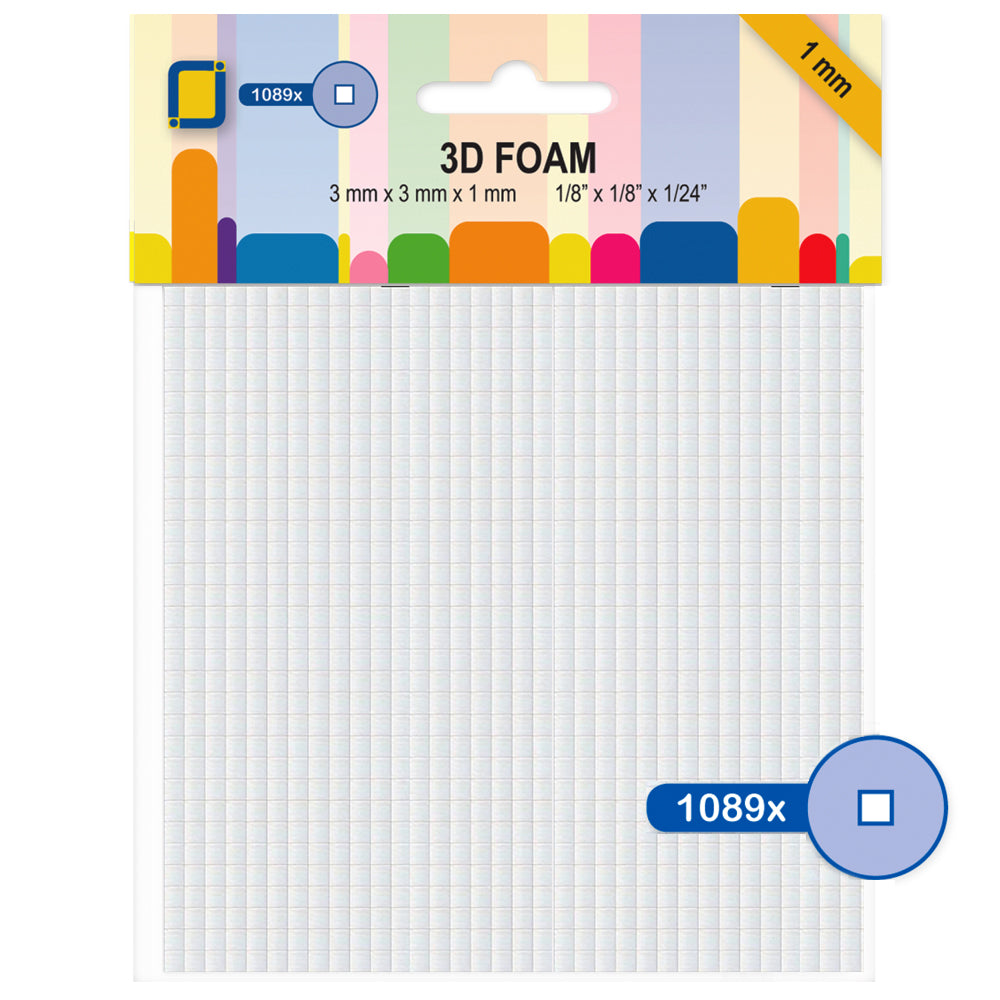 Jeje Products Foam Squares Mini - 1mm Thick
