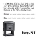 Justice of the Peace - Likeness of the Individual Rubber Stamp - JP3 B