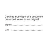 Justice of the Peace - Certified Copy of Document Rubber Stamp - JP5