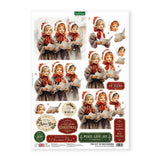 3D Push Out Sheet - Katy Sue - Christmas Carolers