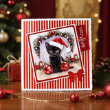 3D Push Out Sheet - Katy Sue - Christmas Cats Pack 2 - Two Sheets