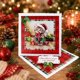 3D Push Out Sheet - Katy Sue - Christmas Cats Pack 1 - Two Sheets