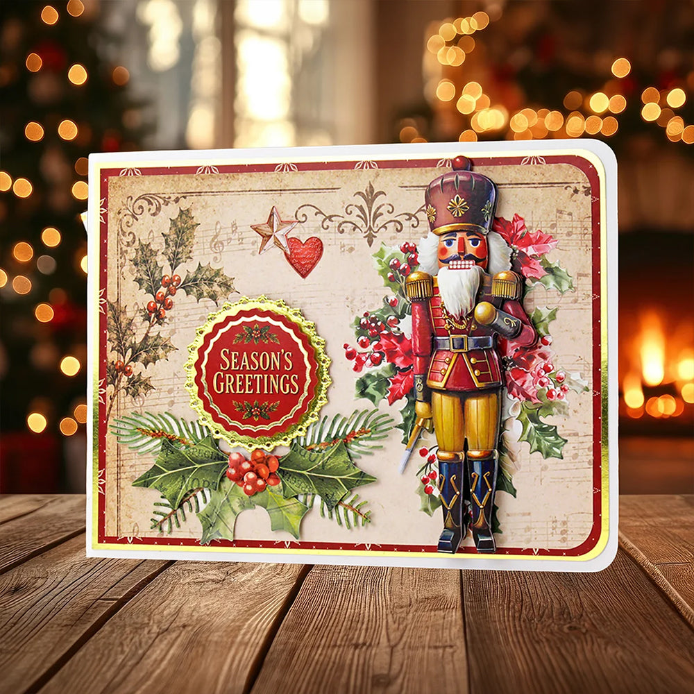 3D Push Out Sheet - Katy Sue - Nutcracker & Holly