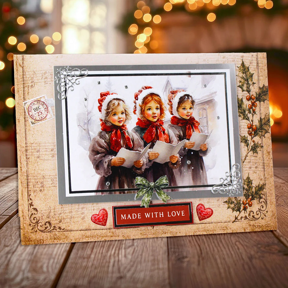3D Push Out Sheet - Katy Sue - Christmas Carolers