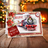 3D Push Out Sheet - Katy Sue - Christmas Train