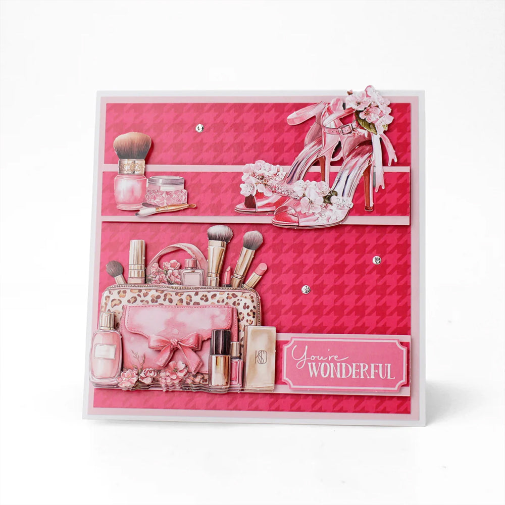 3D Push Out Sheet - Katy Sue - Blush & Bloom Beauty Bag