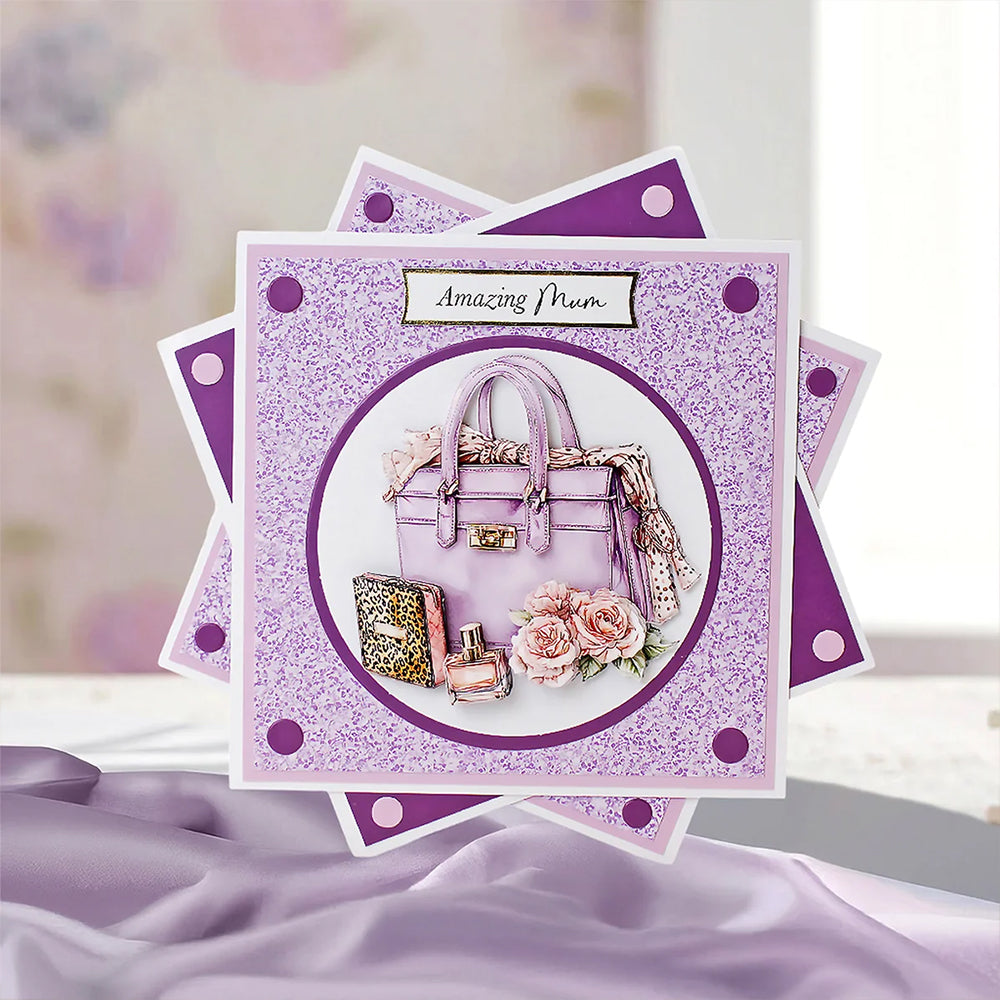 3D Push Out Sheet - Katy Sue - Lavender Luxe Glamour