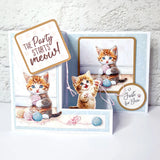 3D Push Out Sheet - Katy Sue - Crafty Kittens Pack 1 - Two Sheets