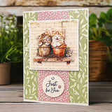 3D Push Out Sheet - Katy Sue - Crafty Kittens Pack 1 - Two Sheets