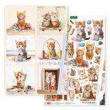 3D Push Out Sheet - Katy Sue - Crafty Kittens Pack 1 - Two Sheets