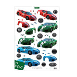 3D Push Out Sheet - Katy Sue - Fast Cars - One Sheet