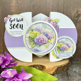3D Push Out Sheet - Katy Sue - Hydrangea Vase - One Sheet