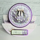3D Push Out Sheet - Katy Sue - Lavender Wreath - One Sheet