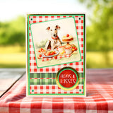 3D Push Out Sheet - Katy Sue - Picnic Pups Pack 2 - Two Sheets