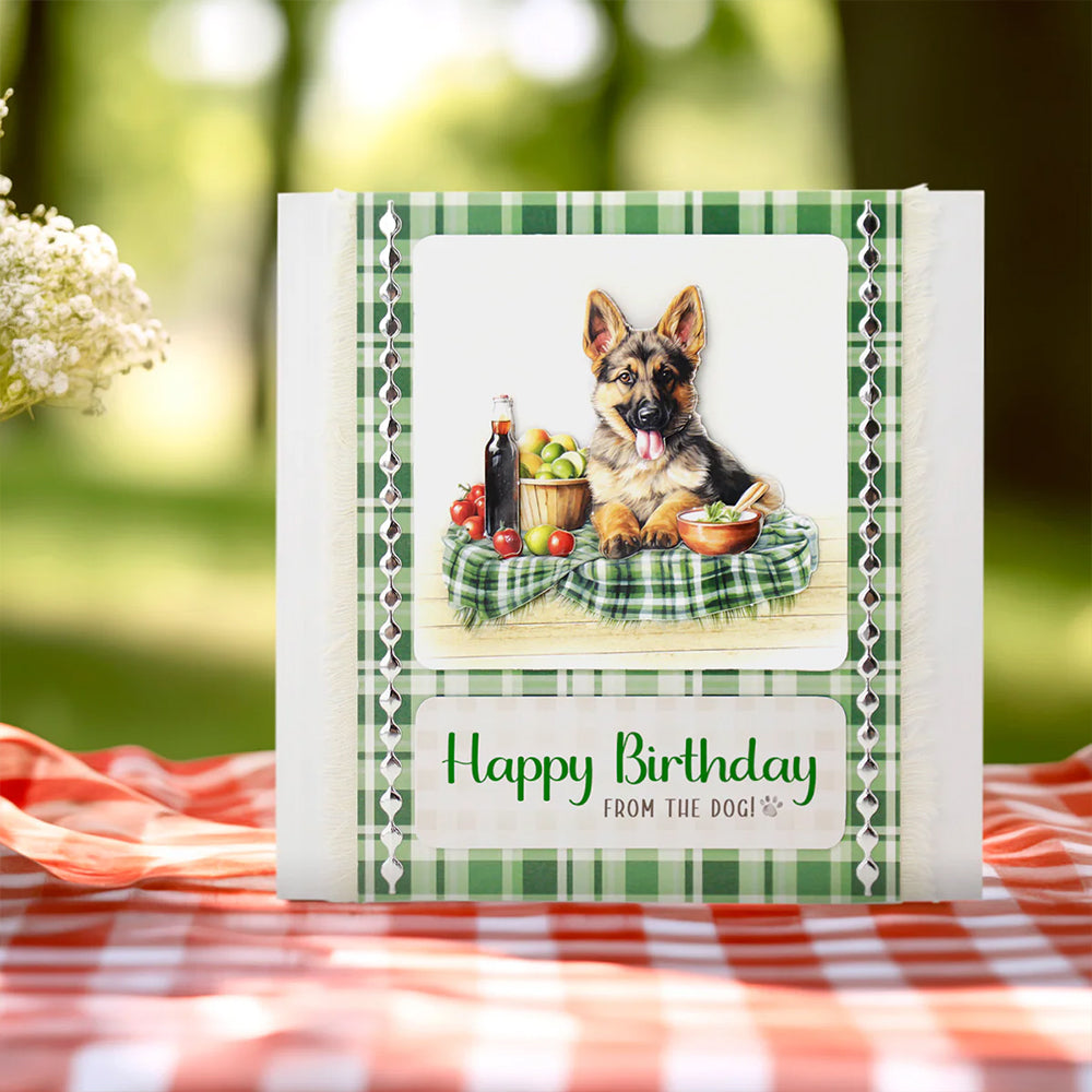 3D Push Out Sheet - Katy Sue - Picnic Pups Pack 2 - Two Sheets