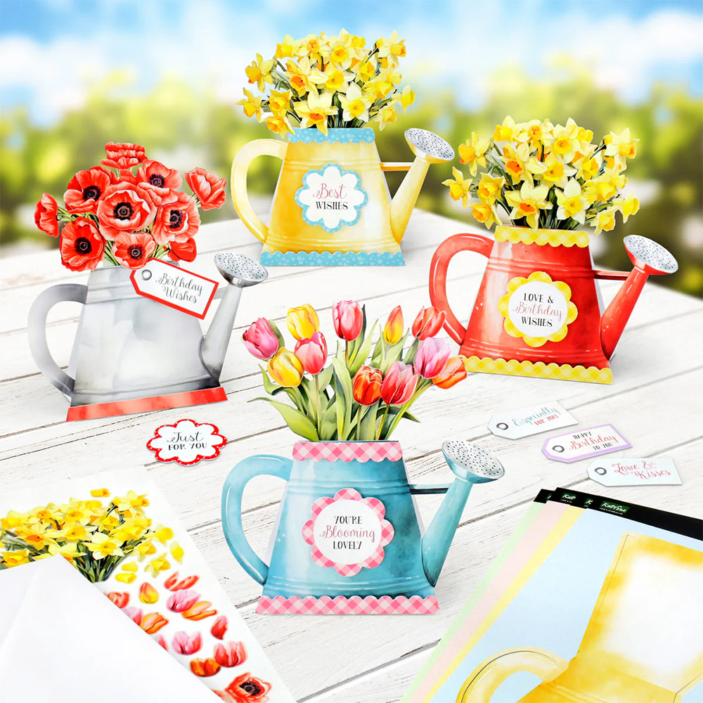 Katy Sue Cardmaking Kit - Watering Can Blossoms & Blooms
