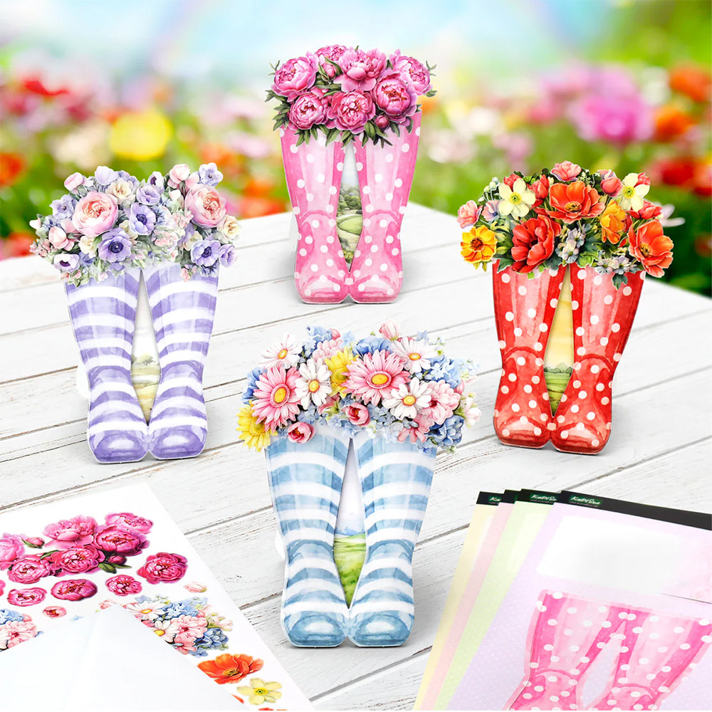 Katy Sue Cardmaking Kit - Wonderful Wellington Boots
