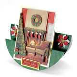3D Push Out Sheet - Katy Sue - Christmas Fireplace - One Sheet