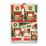 3D Push Out Sheet - Katy Sue - Christmas Fireplace - One Sheet
