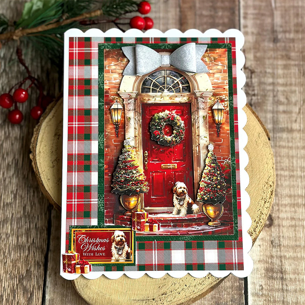 3D Push Out Sheet - Katy Sue - Christmas Morning Door - One Sheet