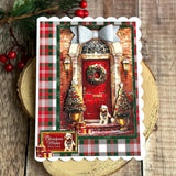 3D Push Out Sheet - Katy Sue - Christmas Morning Door - One Sheet