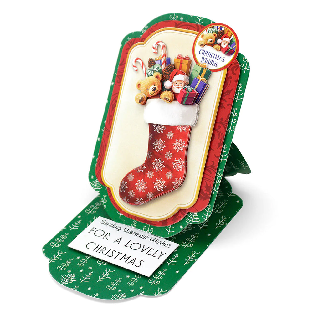 3D Push Out Sheet - Katy Sue - Christmas Stockings - One Sheet