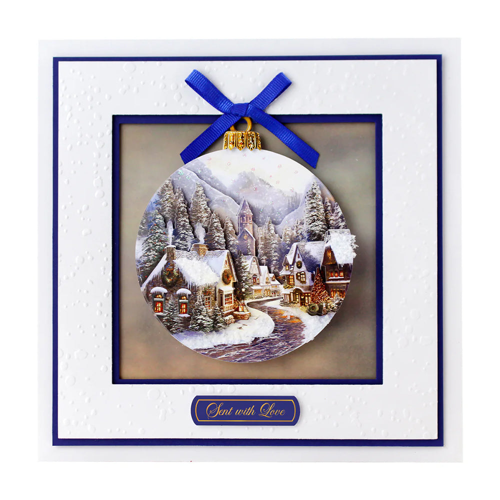 3D Push Out Sheet - Katy Sue - Christmas Bauble - Christmas Village - One Sheet