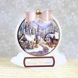 3D Push Out Sheet - Katy Sue - Christmas Bauble - Christmas Village - One Sheet