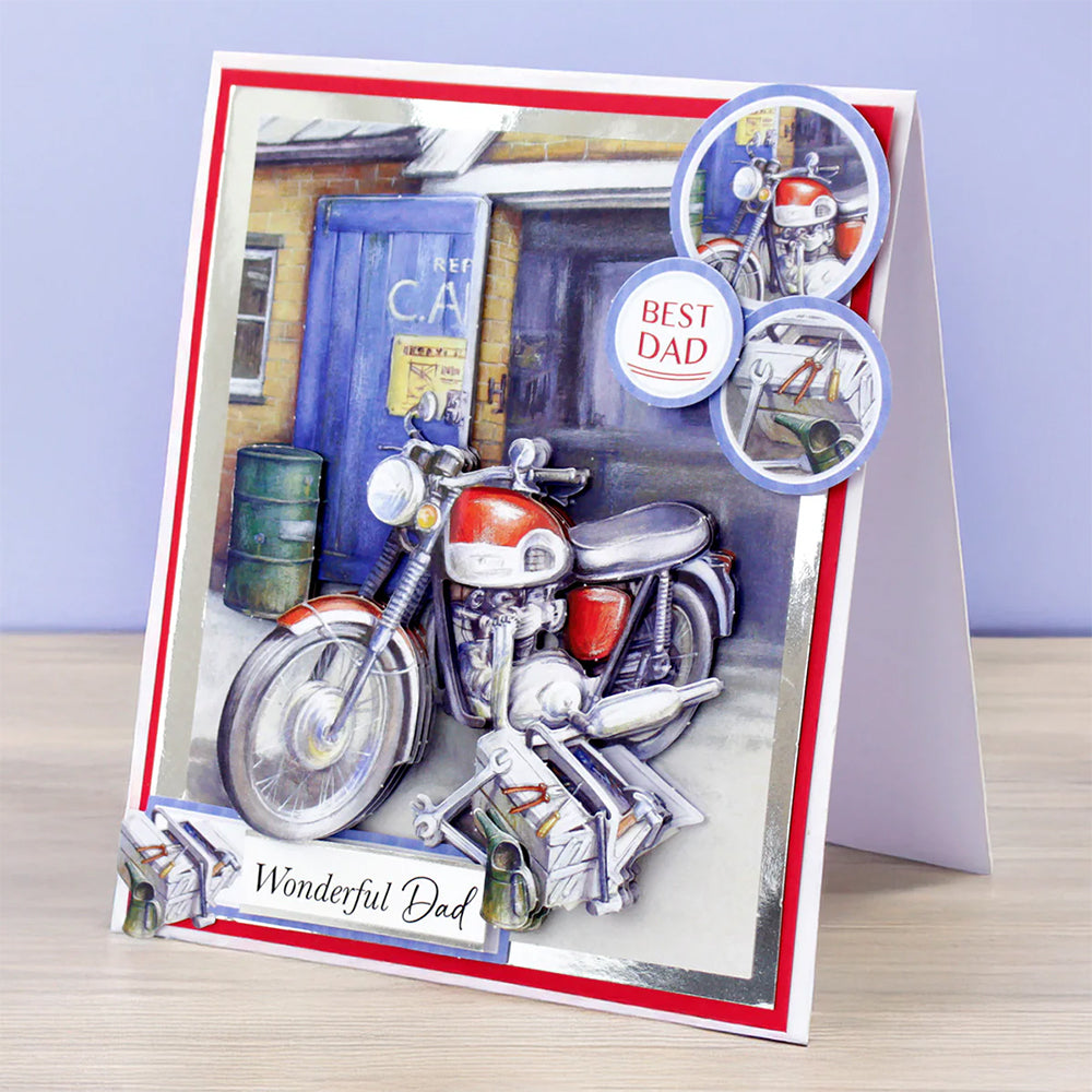 3D Push Out Sheet - Katy Sue - Motorbike & Tools - One Sheet