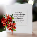 3D Push Out Sheet - Katy Sue - Poinsettia and Christmas Tree - Classic - One Sheet