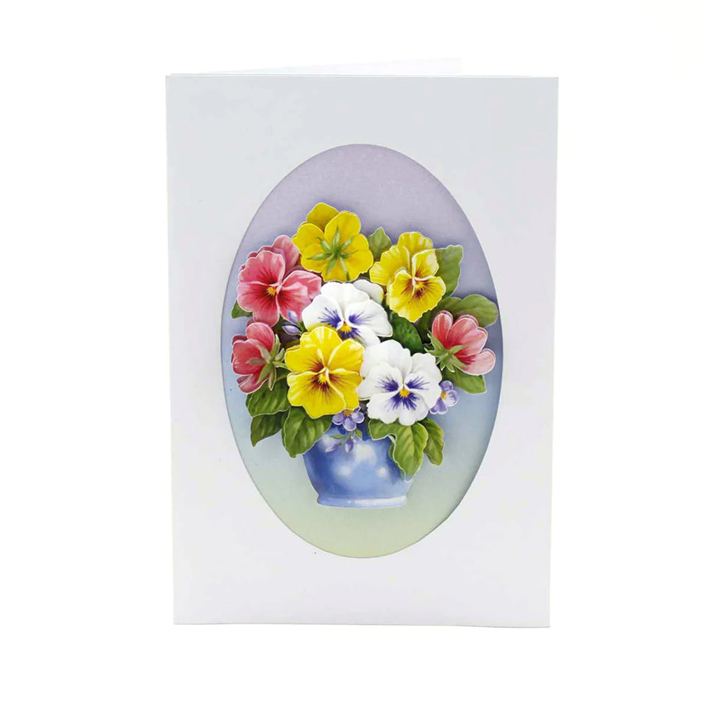 3D Push Out Sheet - Katy Sue - Pots of Flowers - One Sheet