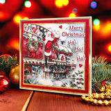 3D Push Out Sheet - Katy Sue - Santa on Train - One Sheet