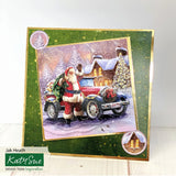 3D Push Out Sheet - Katy Sue - Santa's Red Car - One Sheet