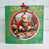 3D Push Out Sheet - Katy Sue - Christmas Bauble - Santa's Workshop - One Sheet
