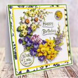 3D Push Out Sheet - Katy Sue - Spring Flowers - One Sheet