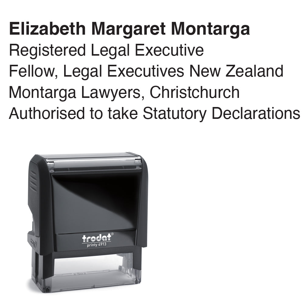 Lawyer Statutory Declarations Stamp 4913
