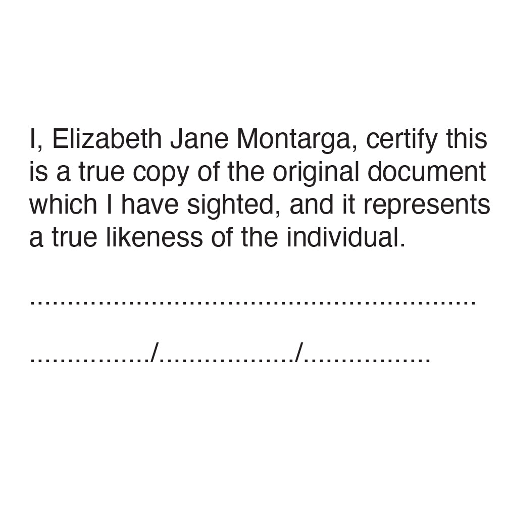 Lawyer Stamp - Certify True Likeness of 4928