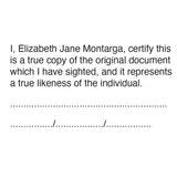 Lawyer Stamp - Certify True Likeness of 4928